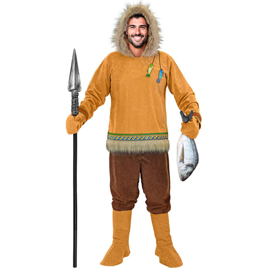 "ESKIMO" (Oberteil mit Kapuze, Hose, Handschuhe, Stiefelüberzieher) – Vorderansicht