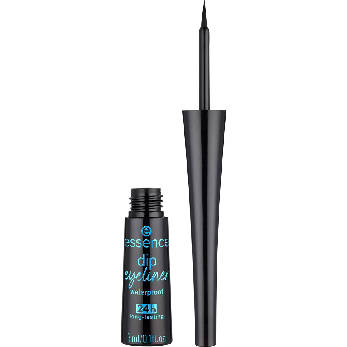 Essence, Dip Eyeliner 24h, Flüssiger Eyeliner, 01, Schwarz, 3 ml