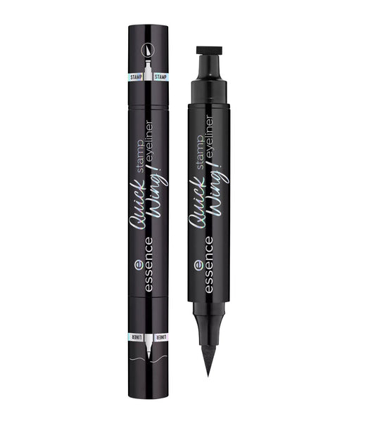 Essence Essence, Quick Wing!, Double-sided, Matt, Flüssiger Eyeliner, 01, Schwarz, 3.5 ml Regular
