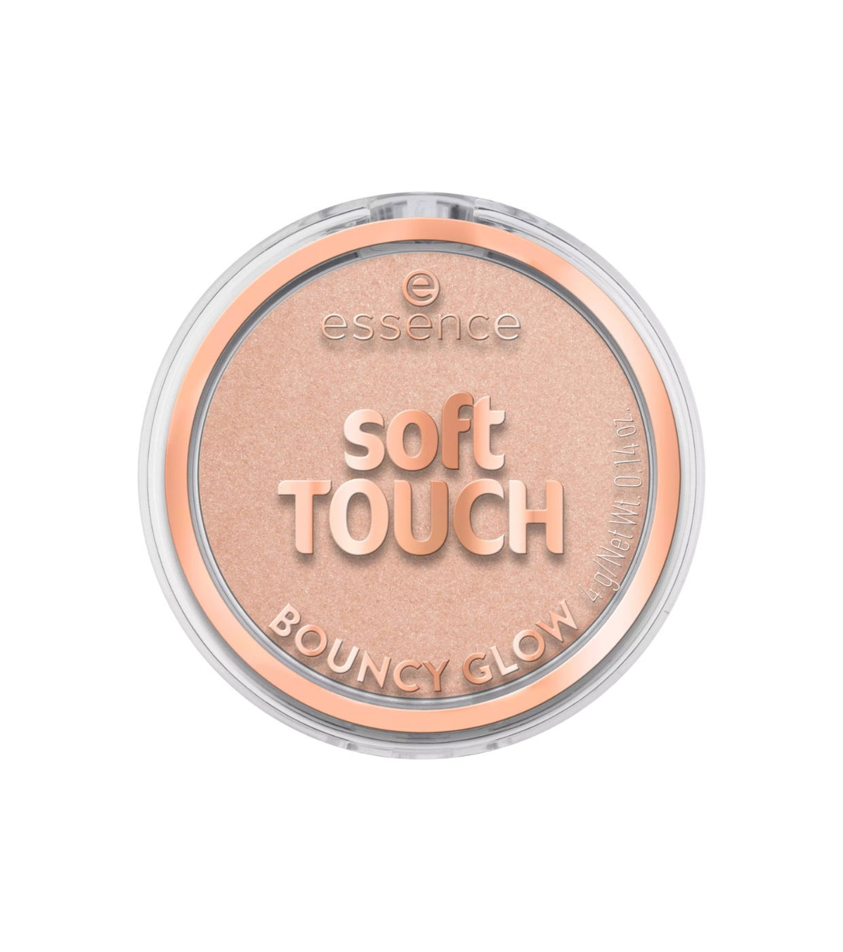 Essence, Soft Touch Bouncy Glow, Erleuchtend, Rouge-Highlighter Kompakt, 20, Glazed Dew, 4 g