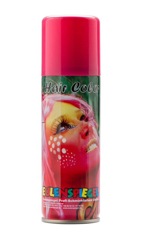 Eulenspiegel Haarspray Pink Leuchtcolor 125ml temporär waschbar Neonfarbe Fasnacht24