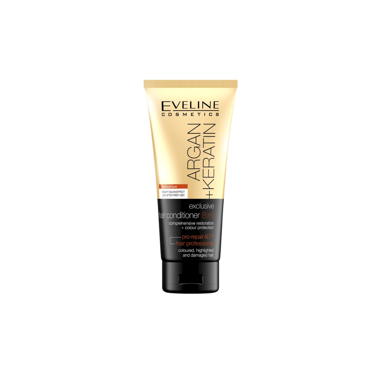 Eveline Cosmetics, Argan & Keratin, Arganöl, Haarspülung, Unterstützt das Haarwachstum, 200 ml