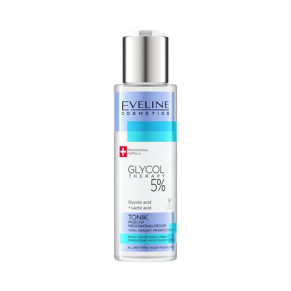 Eveline Cosmetics, Glycol Theraphy, 5% Glykolsäure, Gegen Unreinheiten, Gesichtswasser, Für das Gesicht, 150 ml *Tester