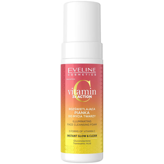 Eveline Cosmetics Eveline Cosmetics, Vitamin C 3x Action, Erleuchtend, Reinigungsschaum, 150 ml Regular