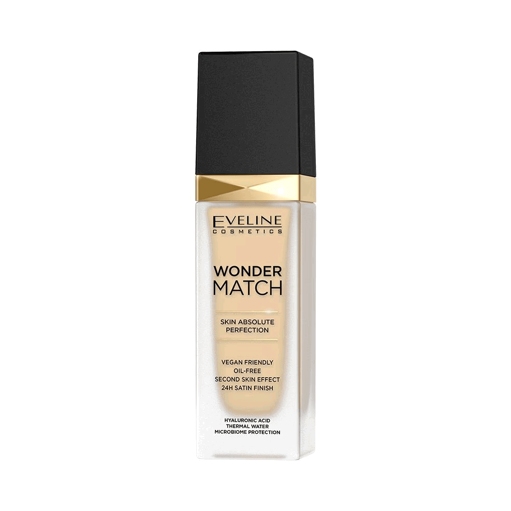 Eveline Cosmetics Eveline Cosmetics, Wonder Match Skin Absolute Perfection, Hydratisierend, Flüssige Grundierung, 05, Helles