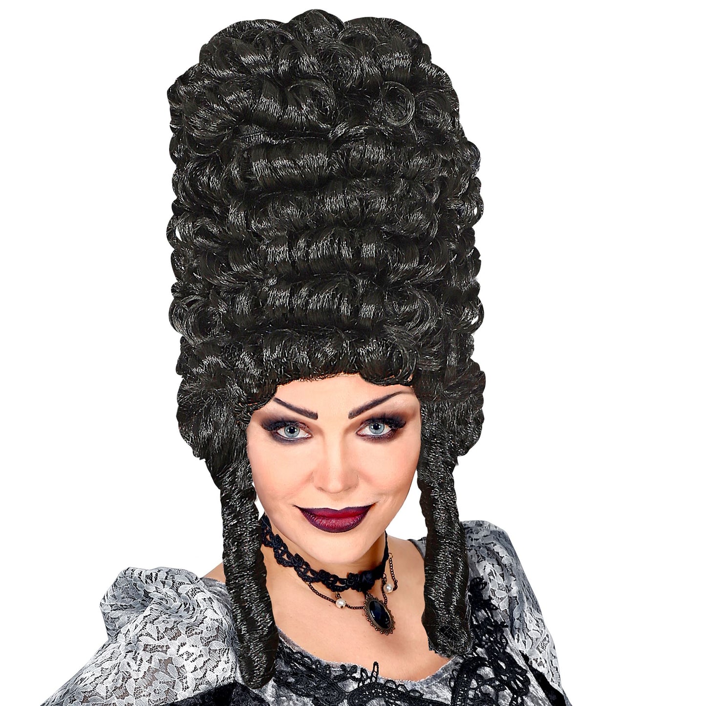 "EXTRA HOHE GOTHIC LADY PERÜCKE" schwarz in Polybag – Ansicht 3