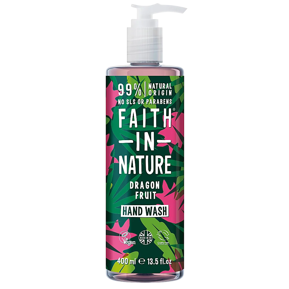 Faith In Nature, Dragon Fruit, Cleansing, Revitalising, Flüssigseife, Für Hände, 400 ml