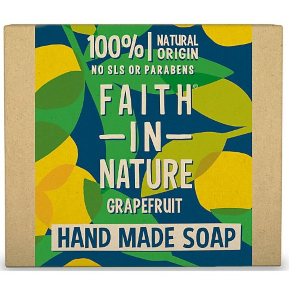 Faith In Nature, Grapefruit, Cleansing & Moisturising, Seifenstück, 100 g