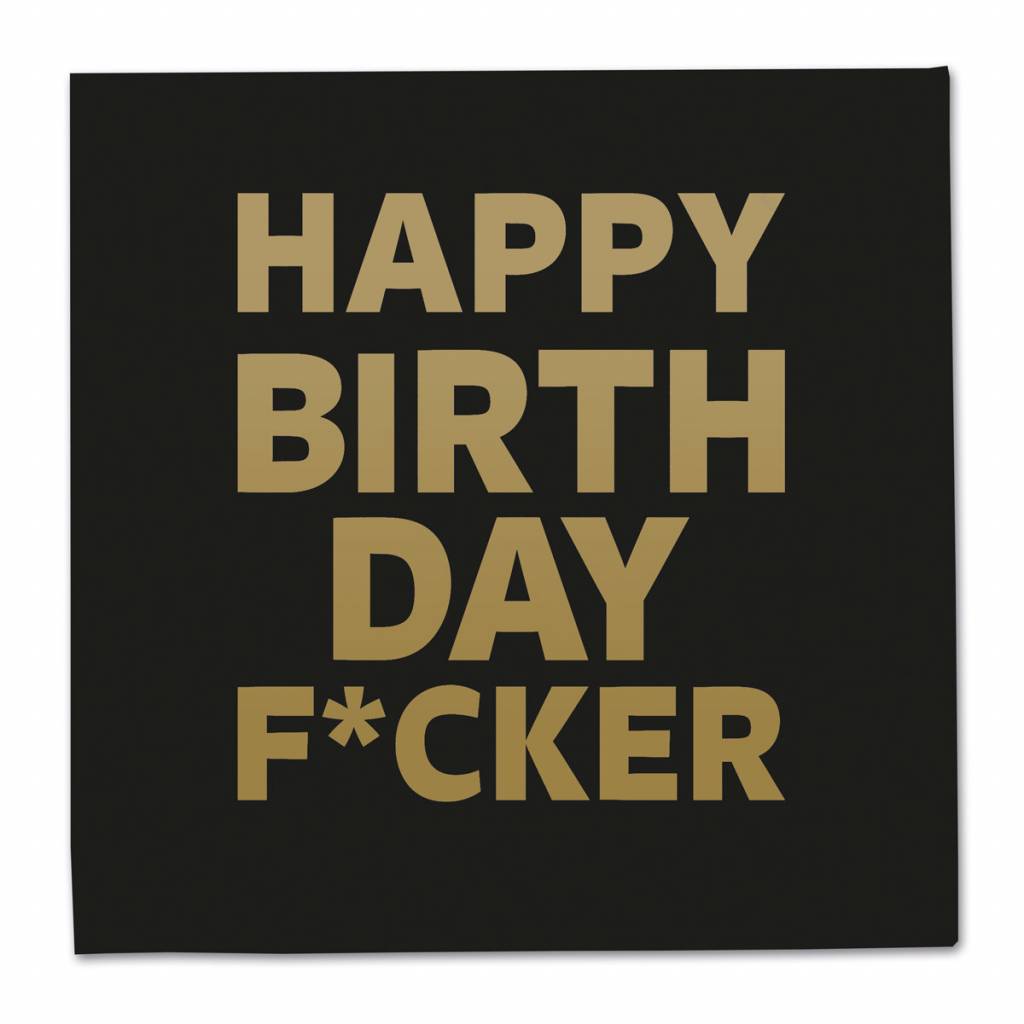 Fasnacht24.ch Lustige Geburtstag Servietten – 20er Pack 2-lagig 32,7 cm - Fasnacht24.ch