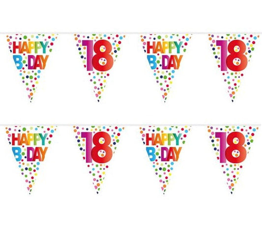 Geburtstagsbanner Dots Girlande 10m – Fasnacht24.ch Polka Dots - Fasnacht24.ch