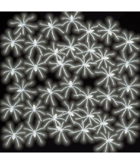 Glow in the Dark Spinnen Halloween Deko – Fasnacht24.ch 24 Stück 5x5cm - Fasnacht24.ch