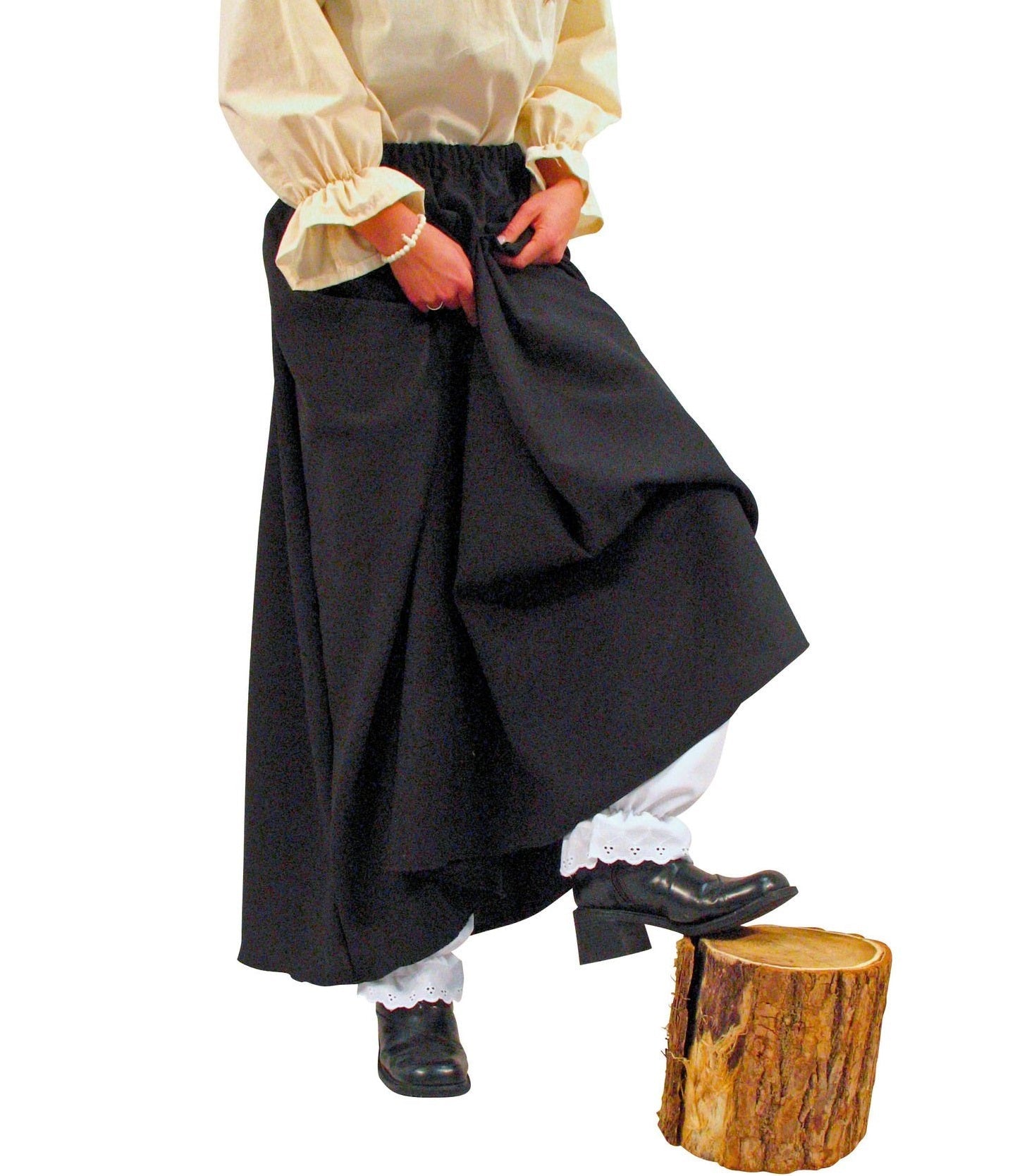 Festartikel Müller Schwarzer Hexenrock – 100% Polyester, Elastischer Bund - Fasnacht24.ch