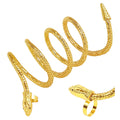 "FINGERARMBAND GOLDENE SCHLANGE" – Vorderansicht