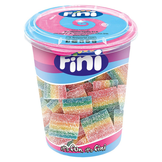 Fini Cup Magic Carpets 200g Fruchtgummi Regenbogengürtel Becher