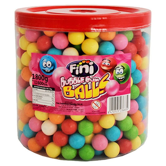 Fini Bubble Gum Kaugummikugeln 600 Kugeln 1,8 kg Nachfüllpackung