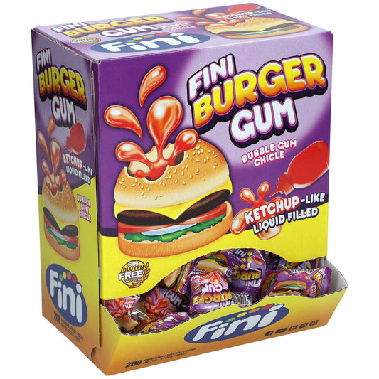 Fini Burger Kaugummis mit Tutti Frutti Geschmack 200er Packung