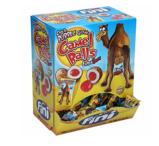Fini Camel Balls Extra Bubble Gum Sour 200er Kaugummi – Produktansicht