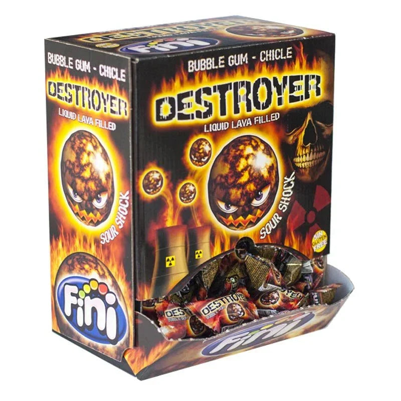 Fini Destroyer Gum sauer 200 Stück Kaugummi Verpackung