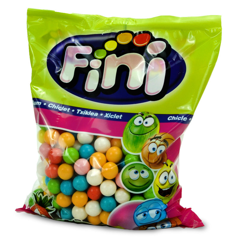 Fini Gum Balls Kaugummi Nachfüllbeutel Weiss 1 kg für Kaugummiautomaten
