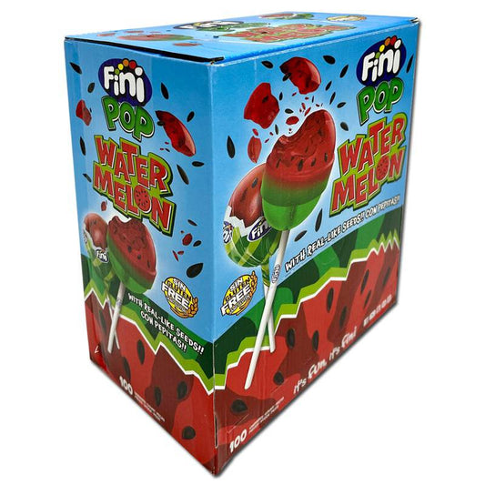 Fini Pop Watermelon Lollie Lutscher 100 Stück Wassermelone – Produktansicht