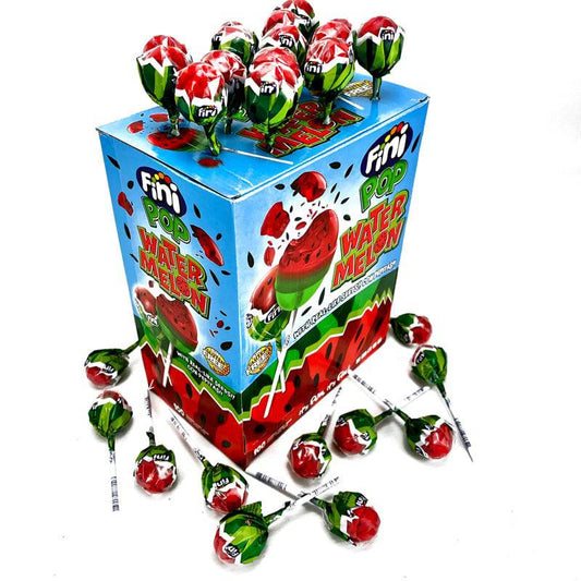 Fini Pop Watermelon Lollie Lutscher einzeln verpackt in 100er Karton