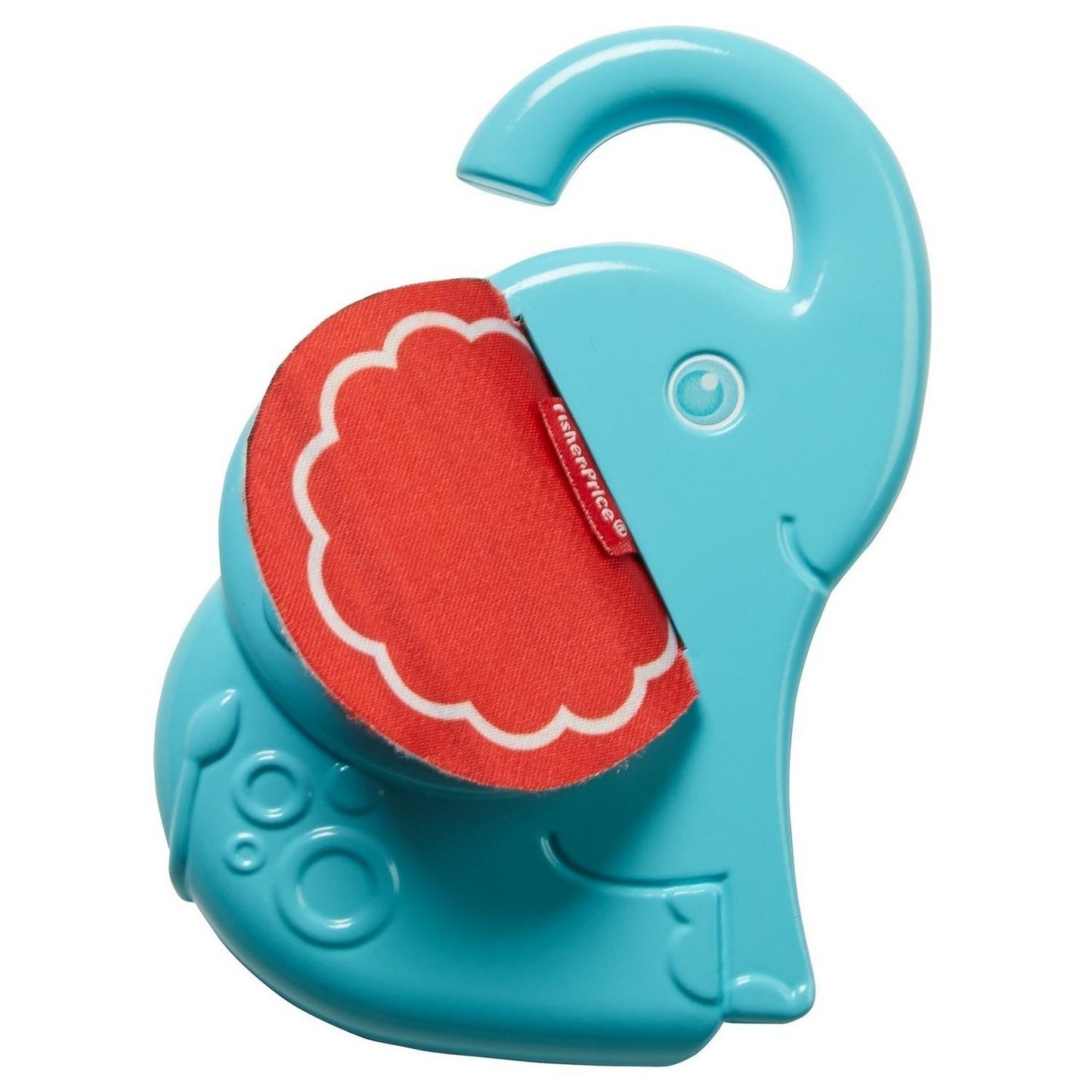 Fisher Price, Elephant Peek, Spiele Spiegel mit praktischen Aktivitäten, Rasseln mit Beißspielzeug 2-in-1, Unisex, 3+ monate