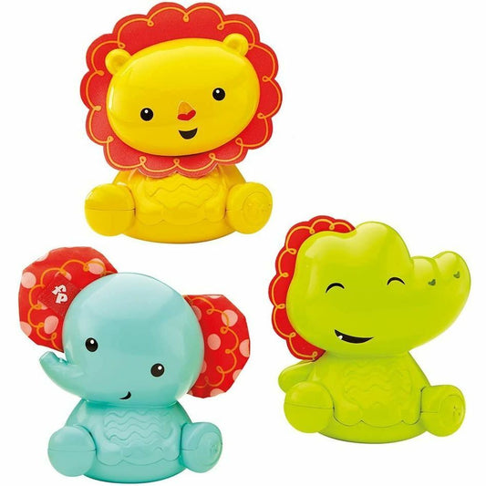 Fisher Price Fisher Price, Roly-Polly Friends, Löwe,Elefant,Krokodil, Rassel-Spielzeugsets, 3+ monate Regular