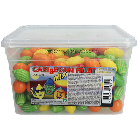 Fizzy Fruits Caribbean Fruit Mix Kaugummi 300er mit Frucht-Geschmack – Produktansicht