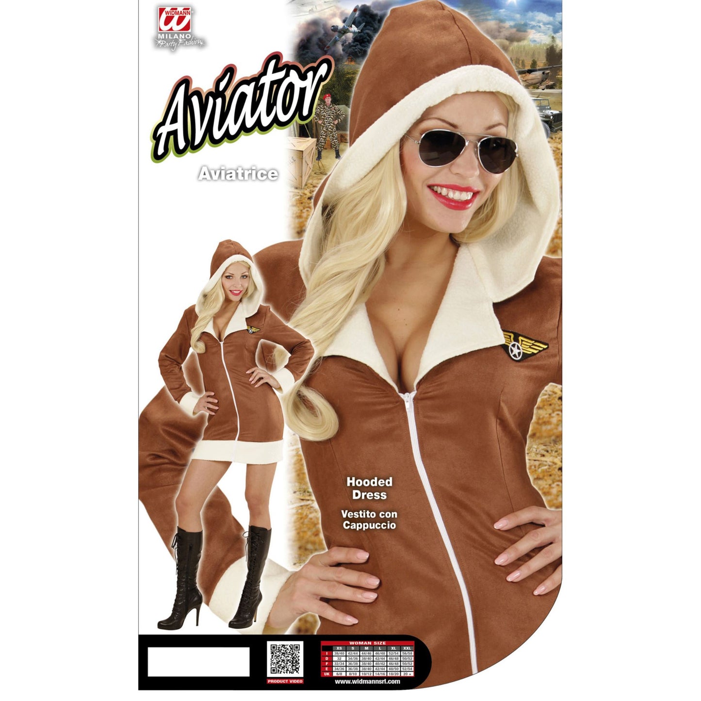 "FLIEGERIN" (Kleid mit Kapuze) – Ansicht 4