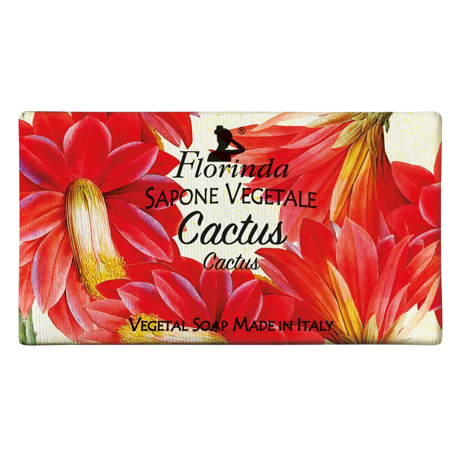 Florinda, Cactus, Vegan, Reinigung und Hydratisierung, Duftende Seife, 100 g