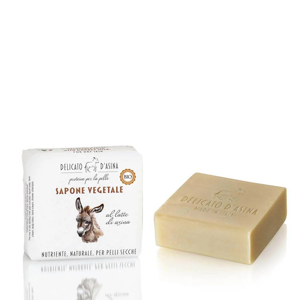 Florinda, Delicato d'Asina, Reinigung und Hydratisierung, Seifenstück, For Body & Hands, 100 g
