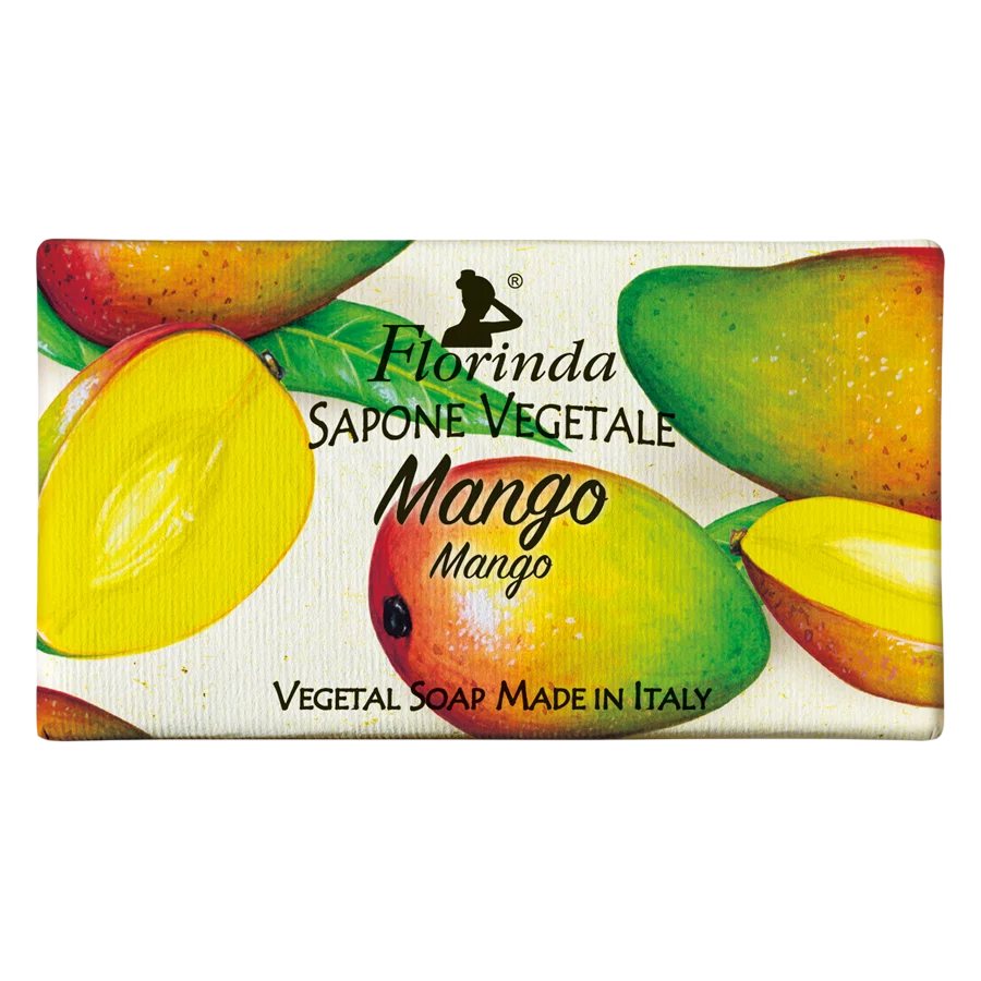Florinda, Mango, Vegan, Reinigung und Hydratisierung, Seifenstück, Körper, 100 g