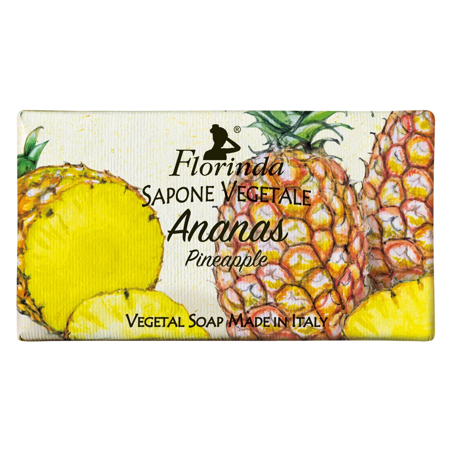 Florinda, Pineapple, Vegan, Cleansing & Softening, Fruchtig, Duftende Seife, Körper, 100 g