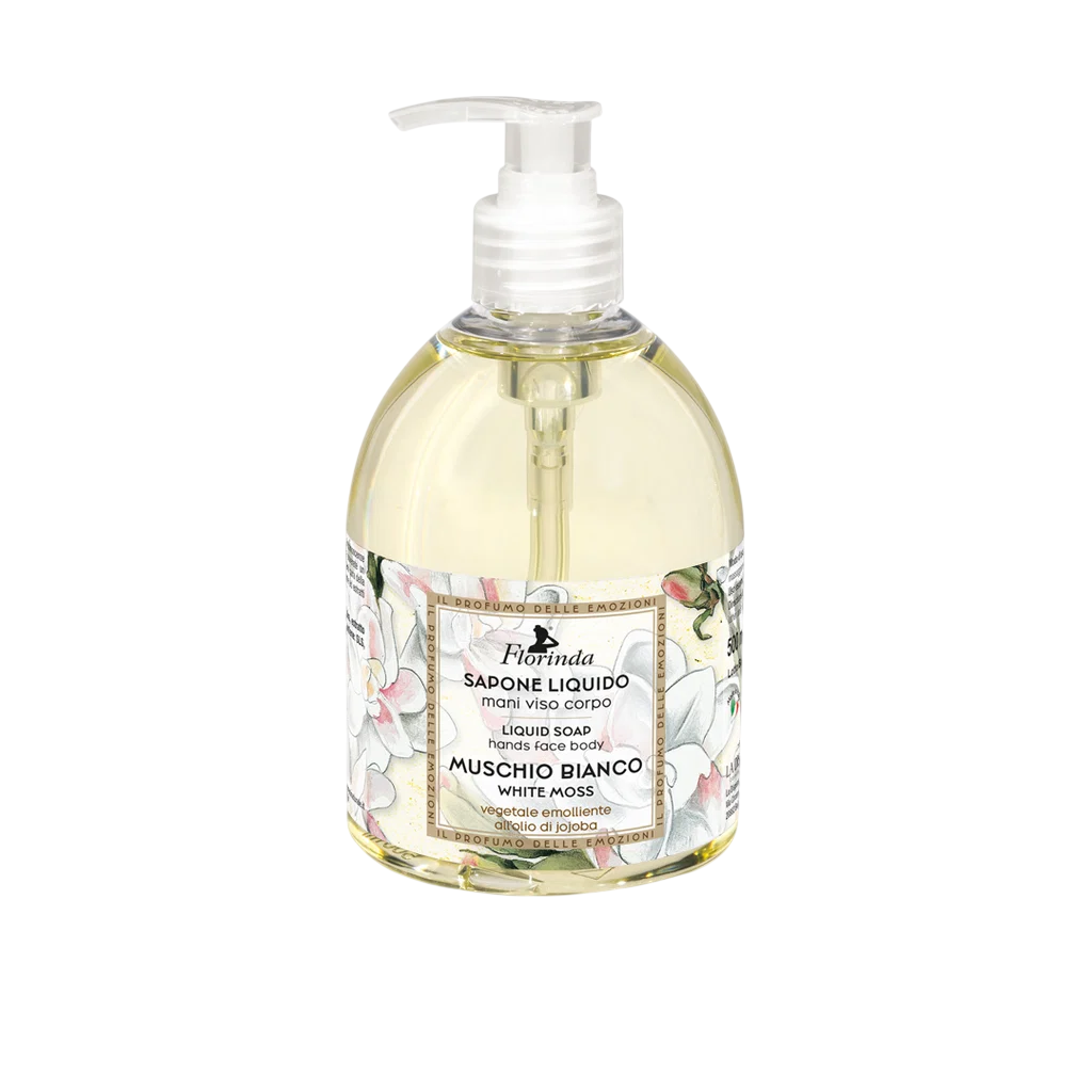 Florinda, White Moss, Moschus, Hydrating & Cleansing, Flüssigseife, Hände & Körper, 500 ml