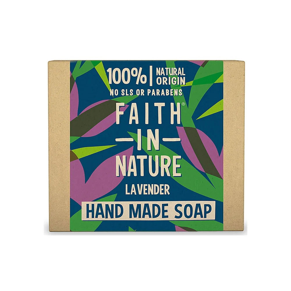 Faith In Nature, Lavender, Cleansing & Moisturising, Seifenstück, 100 g