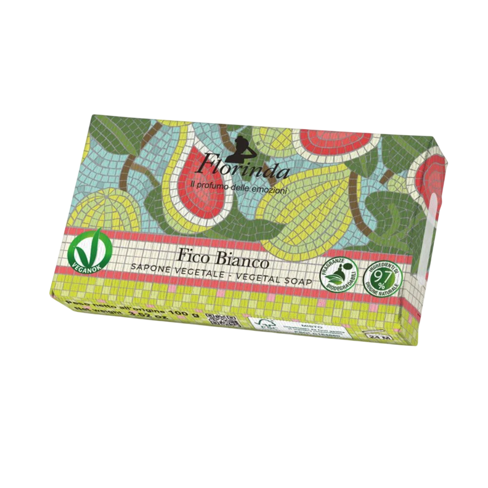 Florinda, White Fig, Vegan, Hydratisierend, Duftende Seife, Körper, 100 g