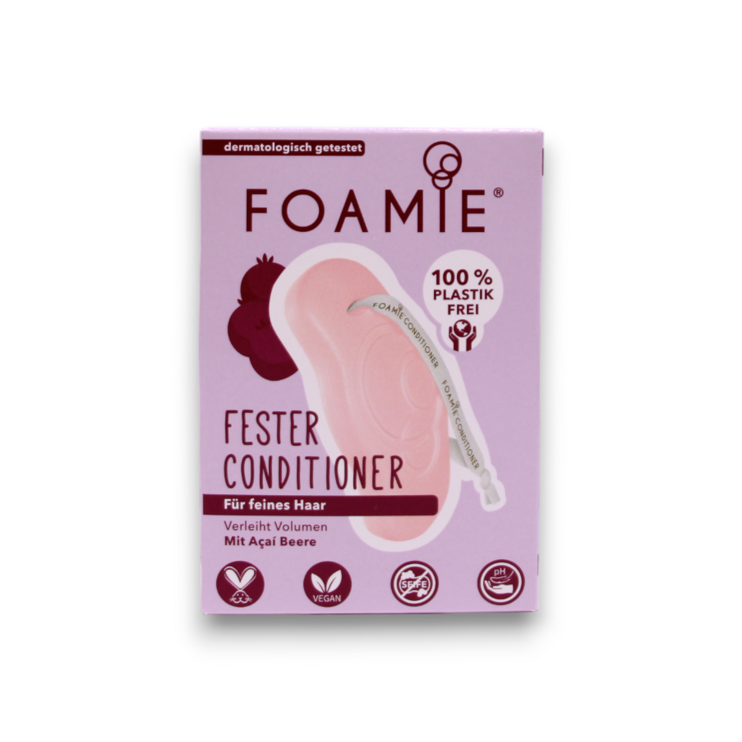 Foamie Foamie, You`re Adorabowl, Haarspülungsriegel, Für Volumen, 80 g Regular