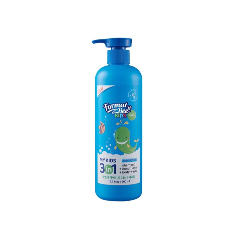 Formal Bee, 3in1 Apple, Haarshampoo, Spülung & Duschgel 3-in-1, 500 ml