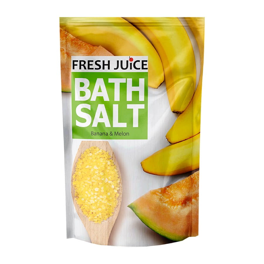 Fresh Juice, Banana & Melon, Badesalz, 500 g