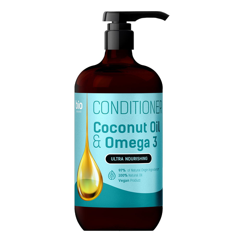 Bio Naturell, Bio Naturell, Coconut Oil & Omega 3, Haarshampoo, Nährend, Hydrierend, 946 ml