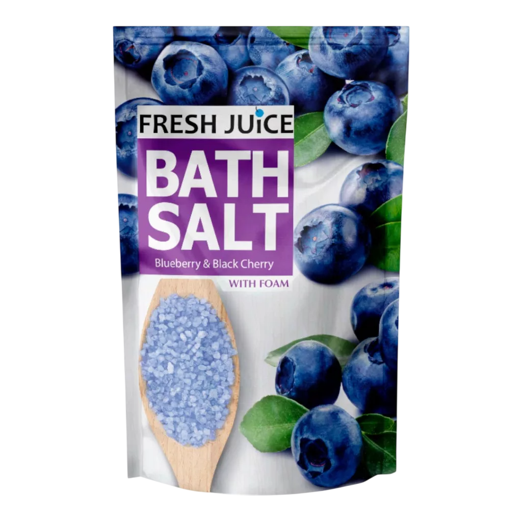 Fresh Juice Badesalz Blueberry & Black Cherry 500 g