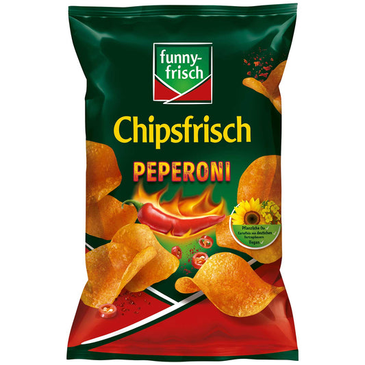 Funny-Frisch Chipsfrisch Peperoni 150g Snackkartoffelchips