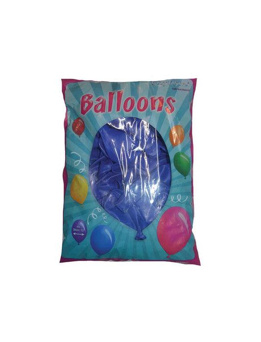Latexballons Navy Blau 12 Zoll – 100 Stück Packung von FunnyFashion - Fasnacht24.ch