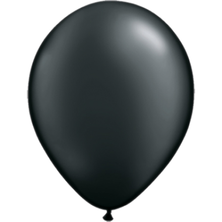 FunnyFashion Latexballons Schwarz 12 Zoll Partydekoration 100 Stück – Produktansicht