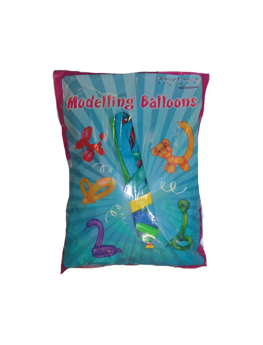 Modellierballons 55 Zoll – FunnyFashion 100 Latex Ballons Bunt - Fasnacht24.ch