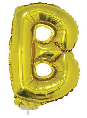 FunnyFashion Folienballon Buchstabe B Gold 41 cm bei Fasnacht24.ch