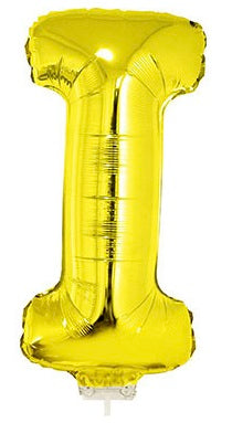 FunnyFashion Folienballon I Gold 41 cm Buchstabenballon Partydeko