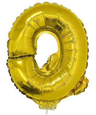 Buchstabenballon Q Gold – FunnyFashion 41 cm Folienballon - Fasnacht24.ch