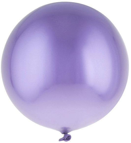 Latexballons 12er Pack – FunnyFashion Chrom Lila 35cm Biologisch Abbaubar