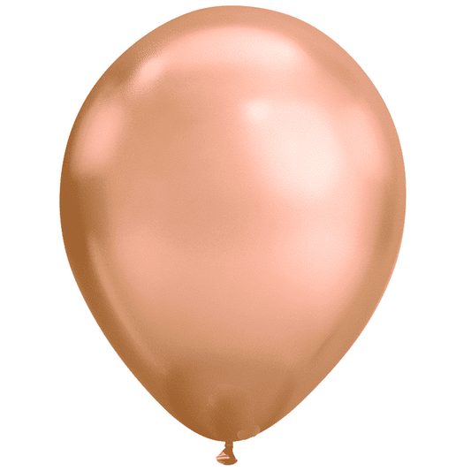 FunnyFashion Latexballons 12er Pack Chrom Rosegold 35cm Fasnacht24.ch